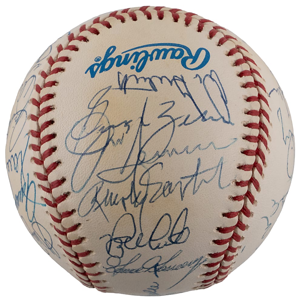 1978 World Champions New York Yankees Reunion Signed Baseball with (26) Including Catfish Hunter & Reggie Jackson - Full JSA LOA