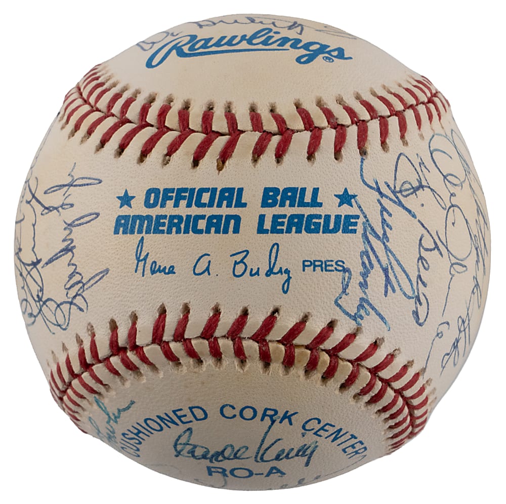 1978 World Champions New York Yankees Reunion Signed Baseball with (26) Including Catfish Hunter & Reggie Jackson - Full JSA LOA