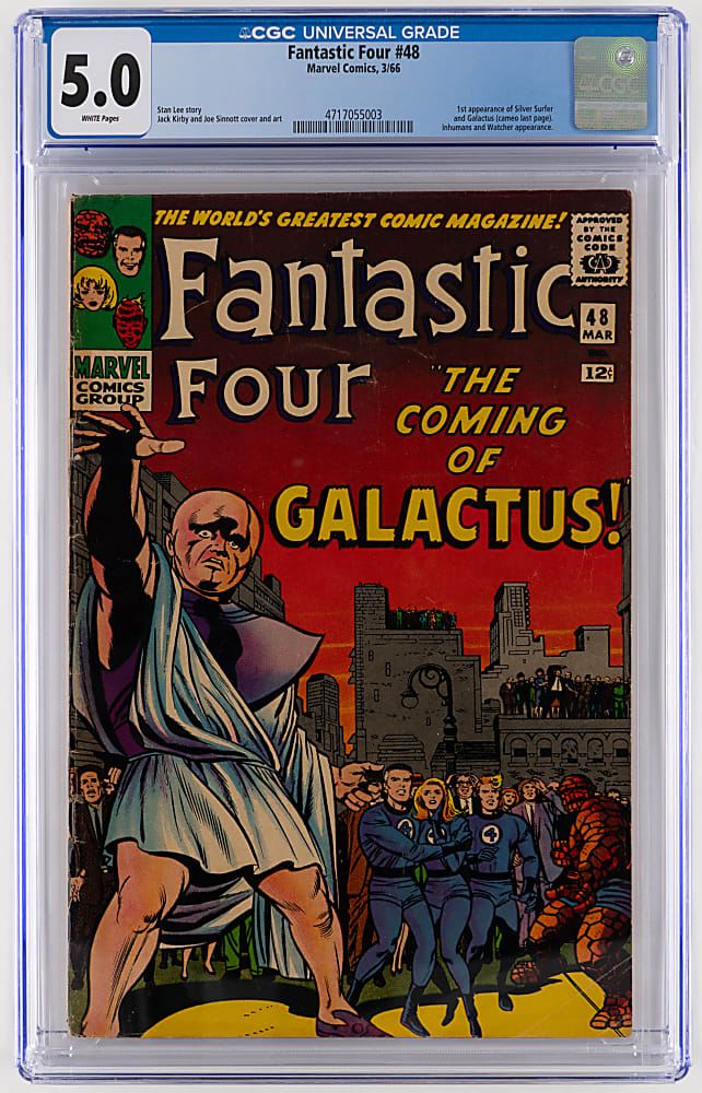 1966 Marvel Comics Fantastic Four #48 First Silver Surfer - CGC 5.0
