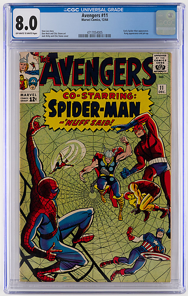 1964 Marvel Comics The Avengers #11 Early Spider-Man Appearance - CGC 8.0