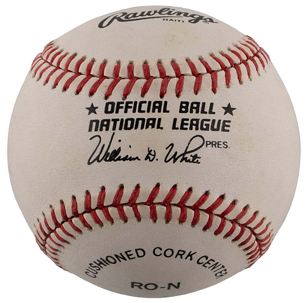 "300 Win Club" ONL/White Baseball Signed by (10) with R. Johnson, Ryan, Seaver