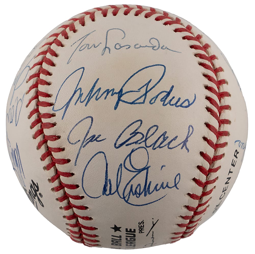 Brooklyn Dodgers Greats ONL/Coleman Baseball (17) with Koufax, Lasorda, Reese & Snider - Full JSA LOA