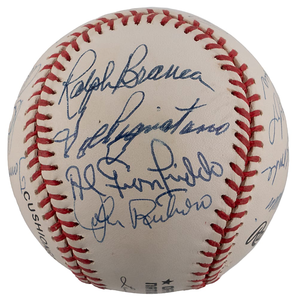 Brooklyn Dodgers Greats ONL/Coleman Baseball (17) with Koufax, Lasorda, Reese & Snider - Full JSA LOA