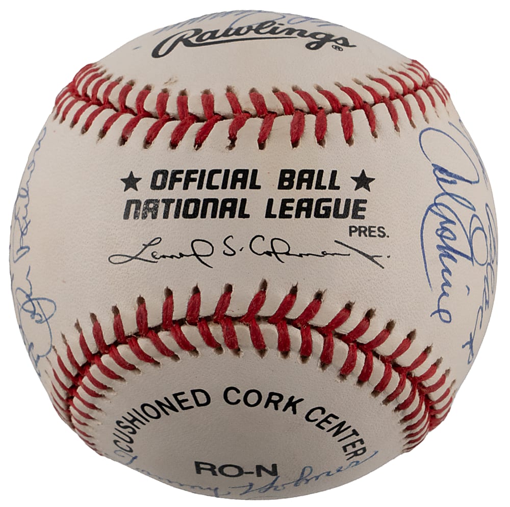 Brooklyn Dodgers Greats ONL/Coleman Baseball (17) with Koufax, Lasorda, Reese & Snider - Full JSA LOA