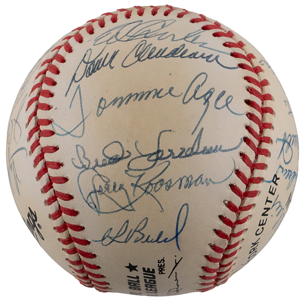 1969 World Champion New York Mets Reunion Signed Baseball (24) Including Ryan & Seaver (Inscribed)