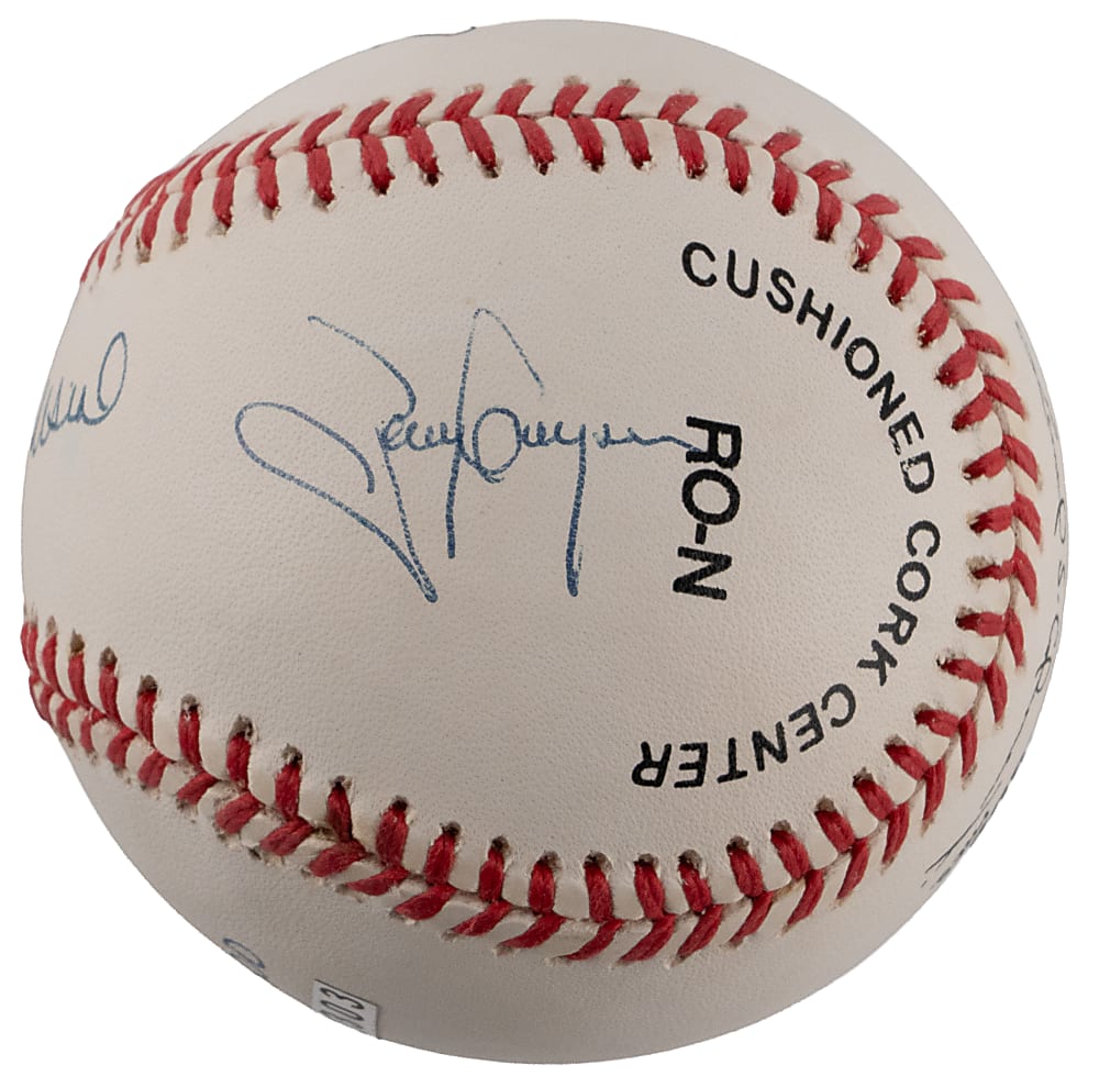Carew, Gywnn & Musial Triple-Signed "7 Time Batting Champions" ONL/Coleman LE (#136/500) Baseball
