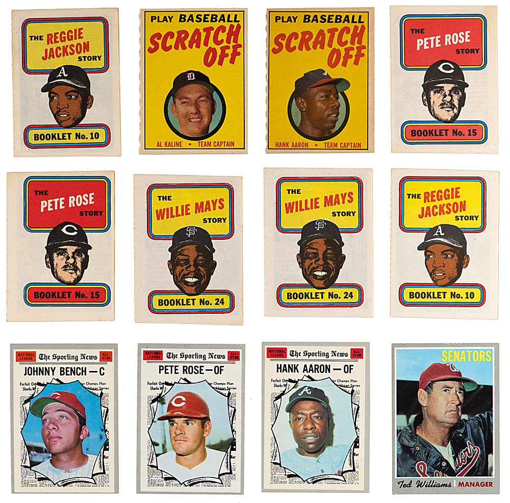 1970 Topps Complete Set (720) with (5) PSA Graded Stars Plus (2) Booklet Sets (48) & Scratch-Off Set (24) - (792 Total Cards)