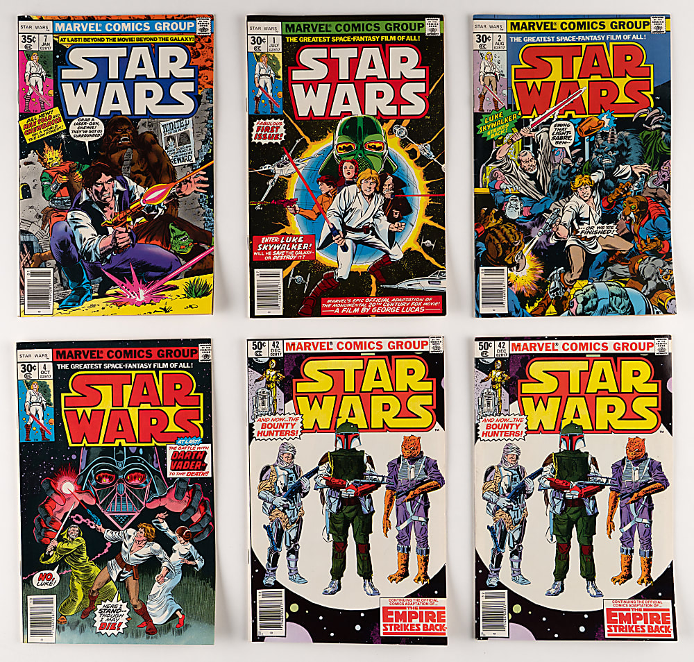 1977-1985 Marvel Comics Star Wars Partial Run (73/110) with #1 First Luke Skywalker & #42 First Boba Fett