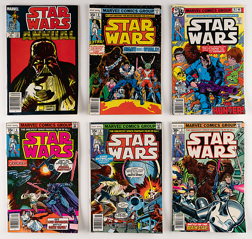 1977-1985 Marvel Comics Star Wars Partial Run (73/110) with #1 First Luke Skywalker & #42 First Boba Fett