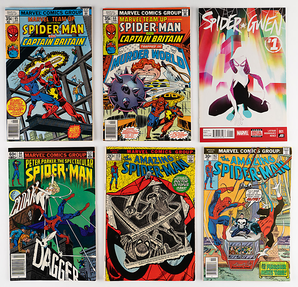 1970s-2010s Marvel Comics Spider-Man Collection (124) with (31) Amazing Spider-Man Issues
