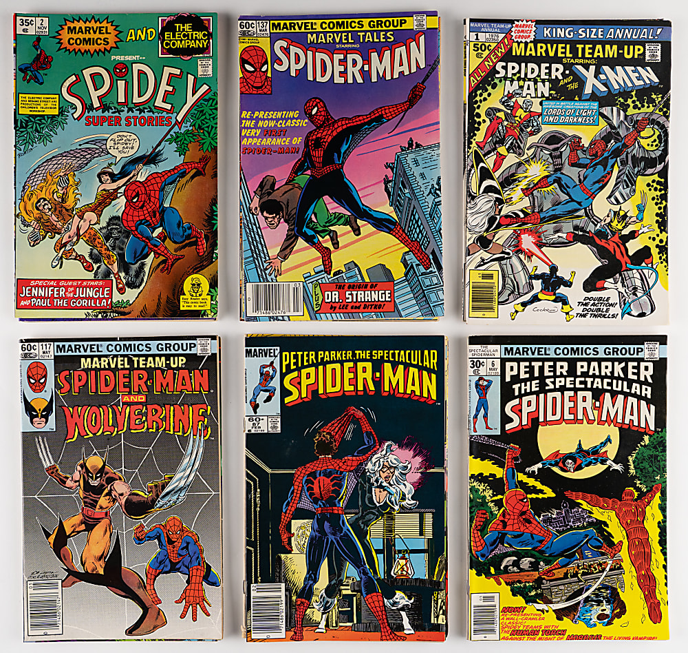 1970s-2010s Marvel Comics Spider-Man Collection (124) with (31) Amazing Spider-Man Issues