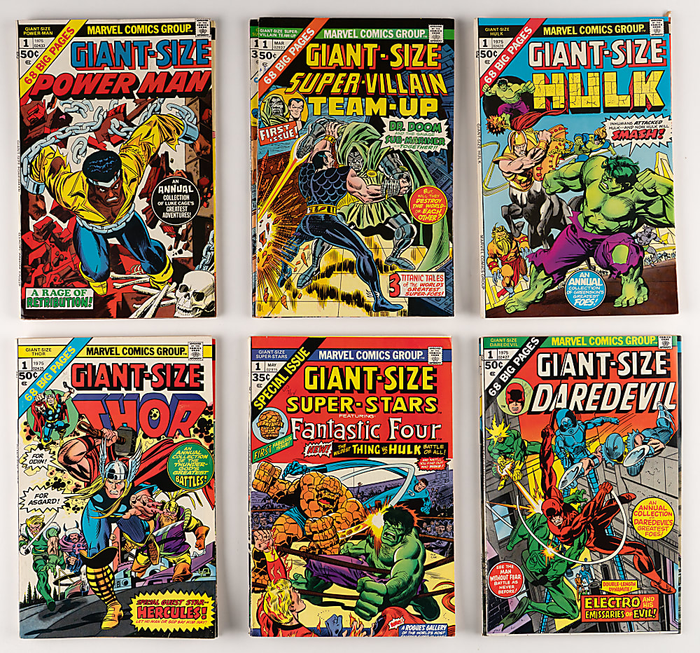 1974-1975 Marvel Comics Giant-Size Issues (30) with Spider-Man #1, X-Men #2 & Chillers #1 First Lilith
