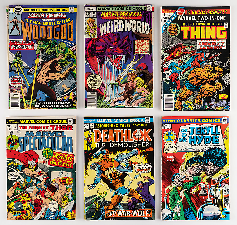 1970s Marvel Comics Anthology Series Collection (113) with Marvel Premiere #28 First Legion of Monsters & Marvel Spotlight #28 First Moon Knight Solo Story