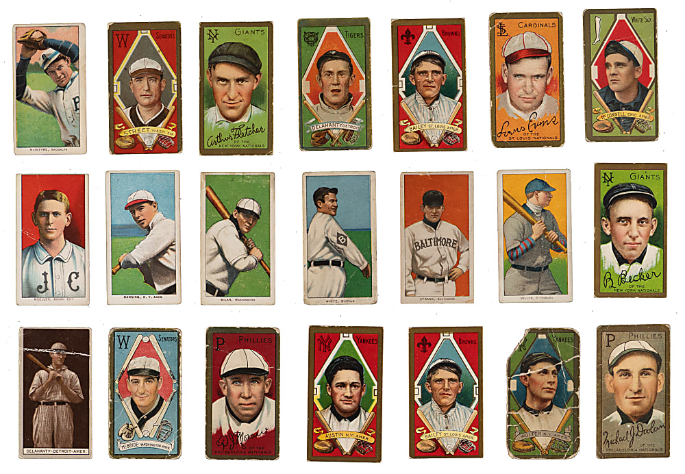 1909-1912 Baseball Tobacco Card Collection (59) with Fred Clarke