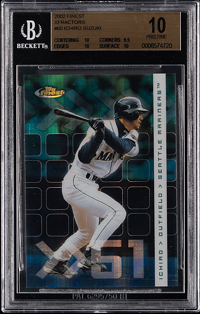 2002 Topps Finest #60 Ichiro Suzuki XFractors #/299 BGS PRISTINE 10 - Population 1