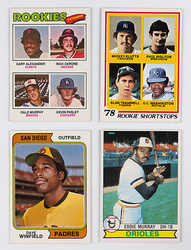 1968-1982 Topps Hall of Fame/Superstar Rookie & Second Year Collection (14) with Bench, R. Jackson & Schmidt Rookies