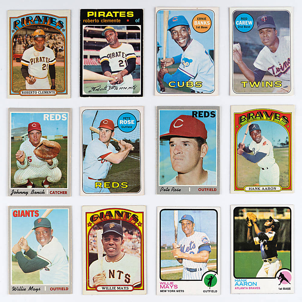 1969-1982 Topps Hall of Fame & Superstar Collection (61) with (8) Ryan, (3) Mays, (2) Aaron & (2) Clemente
