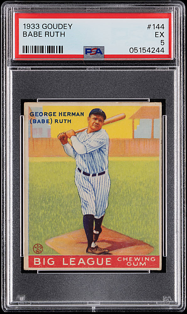 1933 Goudey #144 Babe Ruth PSA EX 5
