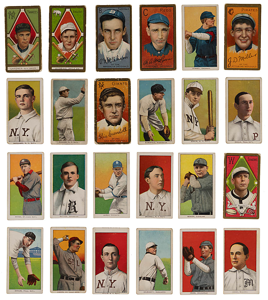 1909-1911 T205 Gold Border & T206 White Border Collection (48) with Rube Marquard & John McGraw