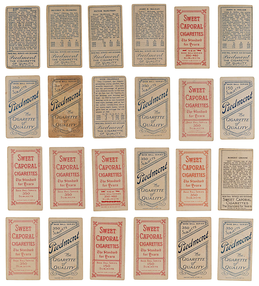 1909-1911 T205 Gold Border & T206 White Border Collection (48) with Rube Marquard & John McGraw