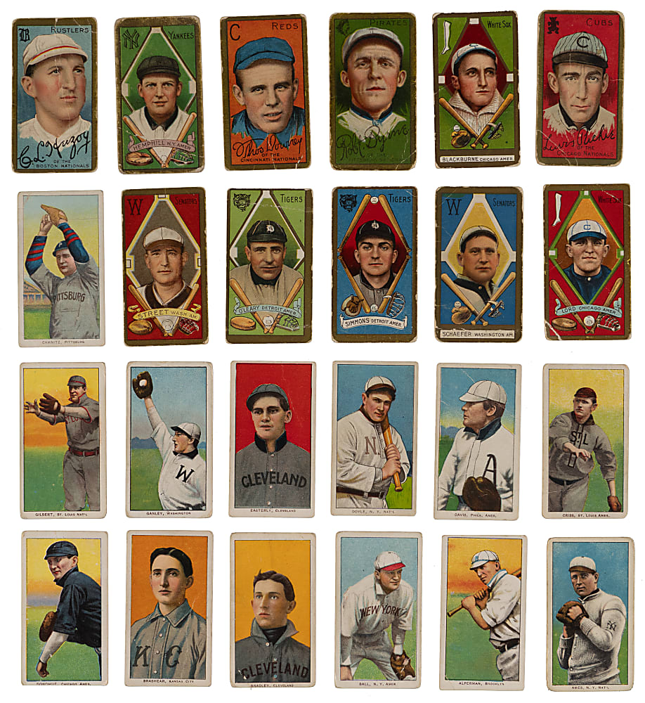 1909-1911 T205 Gold Border & T206 White Border Collection (48) with Rube Marquard & John McGraw