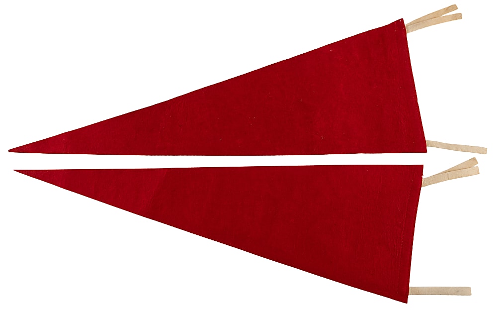 1940s-1956 Boston Red Sox Pennant Pair with Ted Williams & 1956 Dated Examples