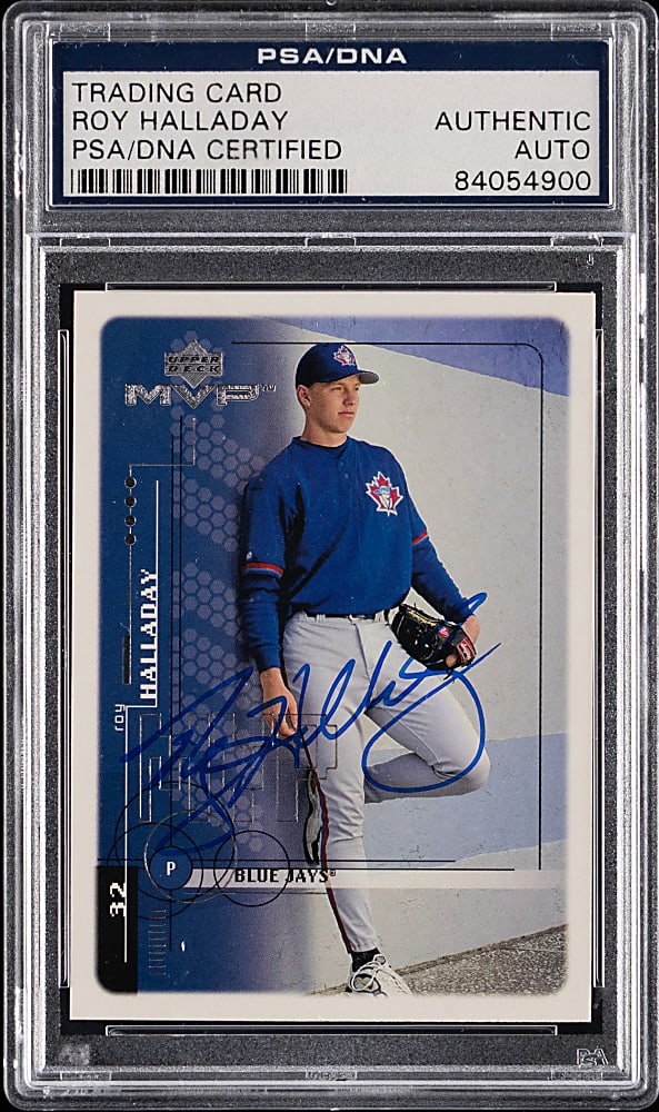 1999 Upper Deck MVP #212 Roy Halladay Signed Rookie PSA/DNA Authentic
