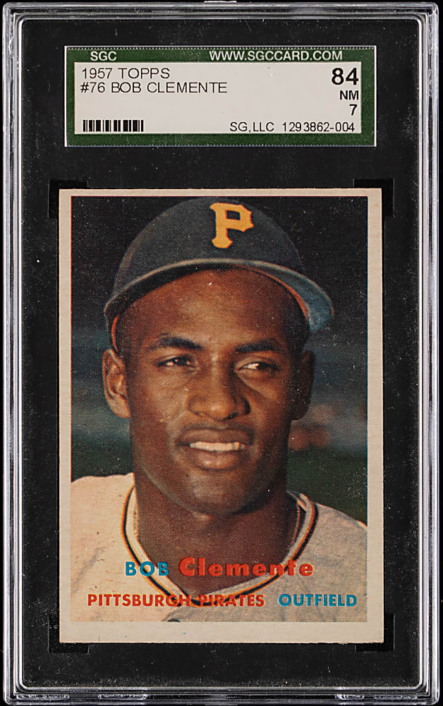 1957 Topps #76 Roberto Clemente SGC NM 7