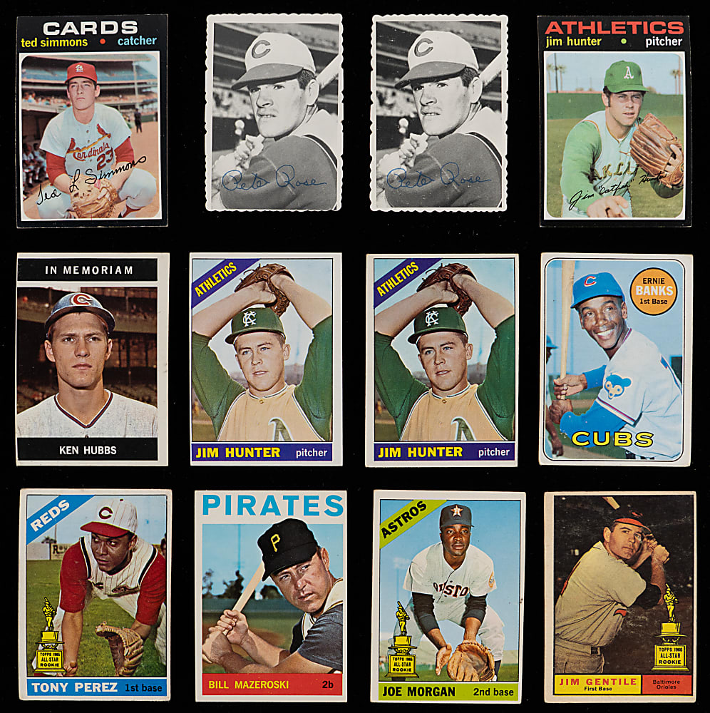 1953-1972 Baseball Singles Collection (430) with (50+) Hall of Famers Including (4) Graded Keys & 1966 Topps Partial Set (308/598) - Loaded!