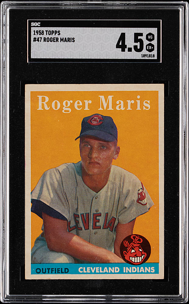 1958 Topps #47 Roger Maris Rookie SGC VG/EX+ 4.5
