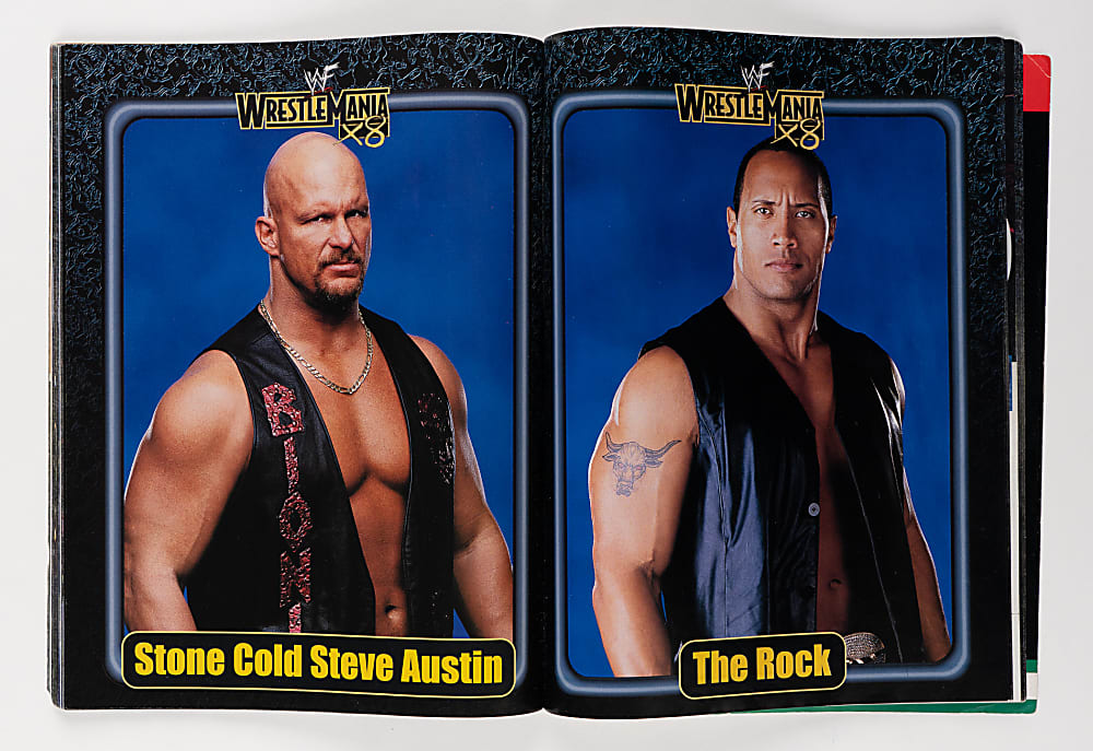 2002 Wrestlemania X8 Multi-Signed Program with (45) Signatures Including Vince McMahon, The Undertaker, Chris Benoit, Brock Lesnar, Kurt Angle - Loaded!