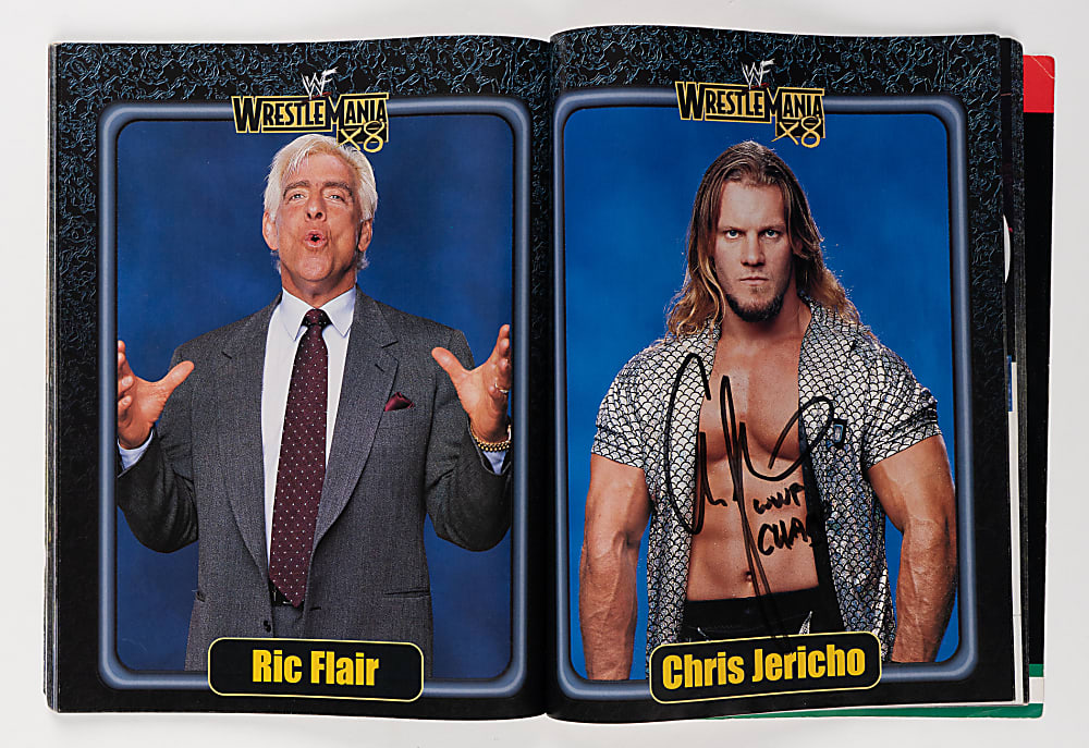 2002 Wrestlemania X8 Multi-Signed Program with (45) Signatures Including Vince McMahon, The Undertaker, Chris Benoit, Brock Lesnar, Kurt Angle - Loaded!