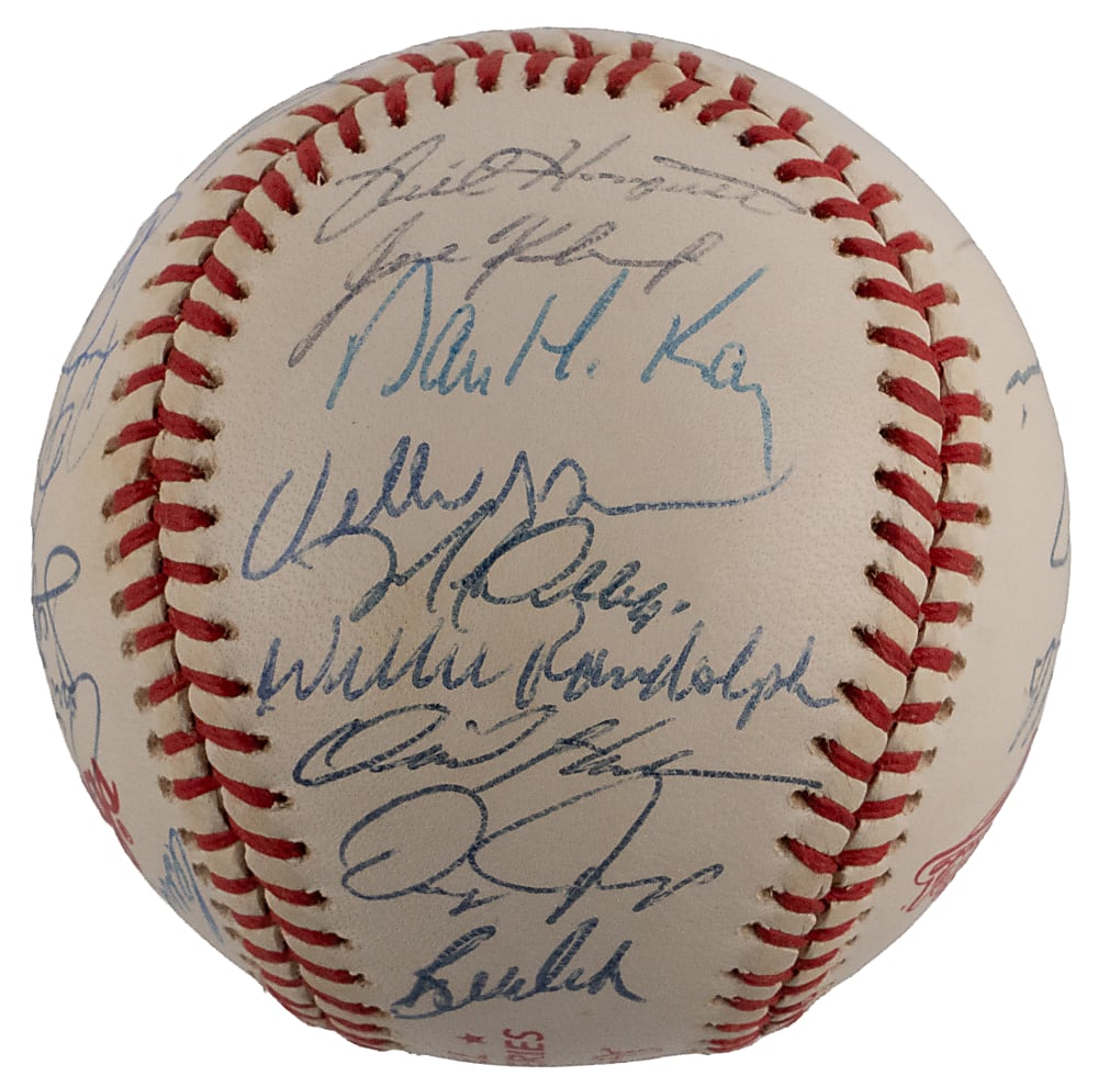 1990 American League Champions Oakland Athletics Team-Signed World Series Baseball with (29) Signatures Including McGwire, Canseco, R. Henderson Plus Full PSA LOA
