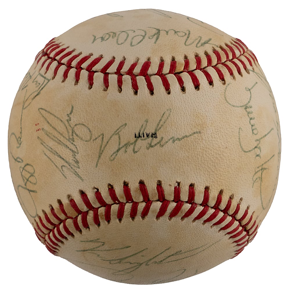 1979 American League All-Stars Team-Signed 50th Anniversary OASG/Kuhn Baseball with (20) Signatures Including Ryan, Rice, Lopez Plus Full PSA LOA