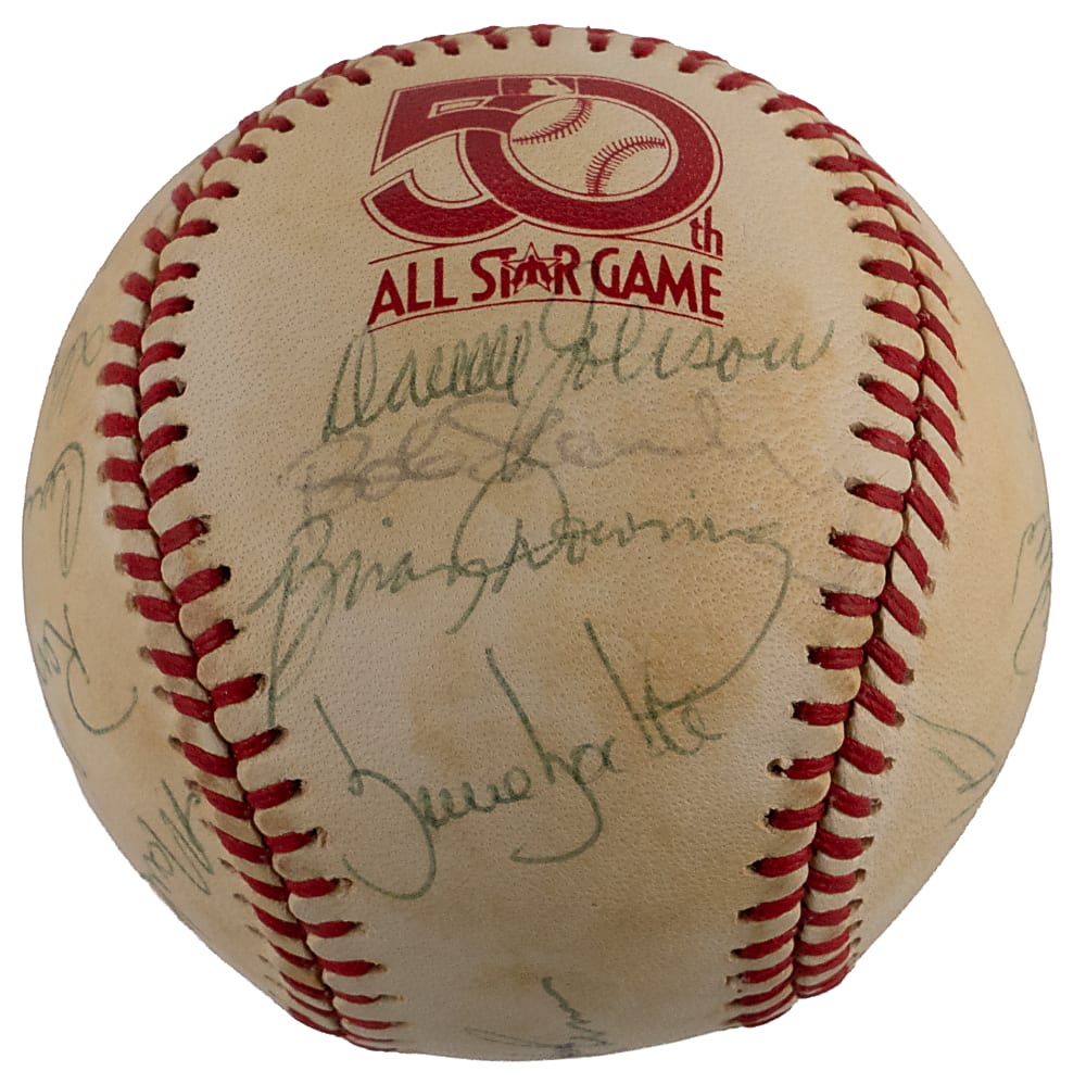 1979 American League All-Stars Team-Signed 50th Anniversary OASG/Kuhn Baseball with (20) Signatures Including Ryan, Rice, Lopez Plus Full PSA LOA