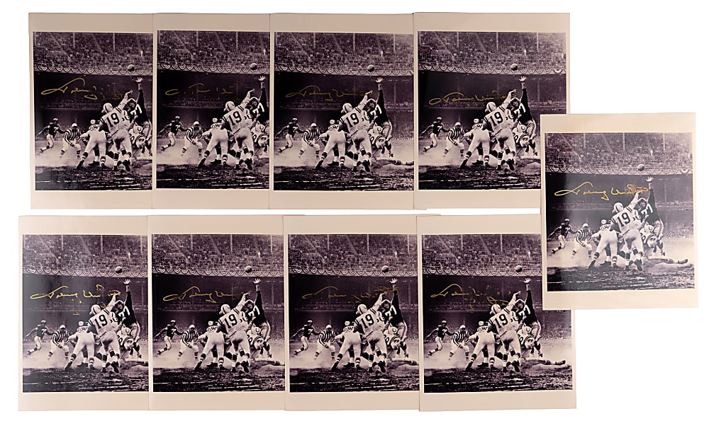 Johnny Unitas Single-Signed Photos (11)