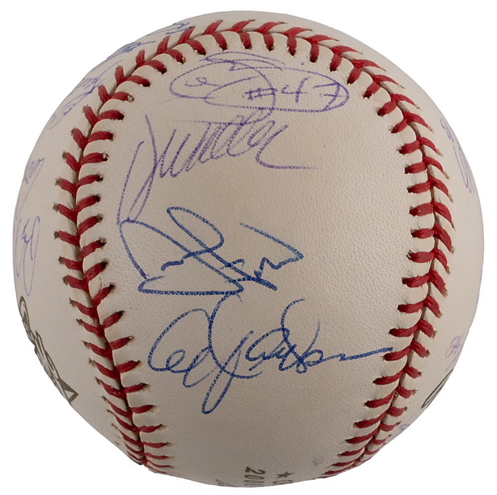 2000 National League Champions New York Mets Team-Signed Official World Series Baseball with (19) Signatures Plus Full PSA LOA
