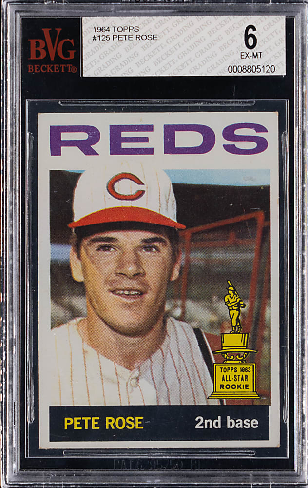 1964 Topps #125 Pete Rose BVG EX-MT 6