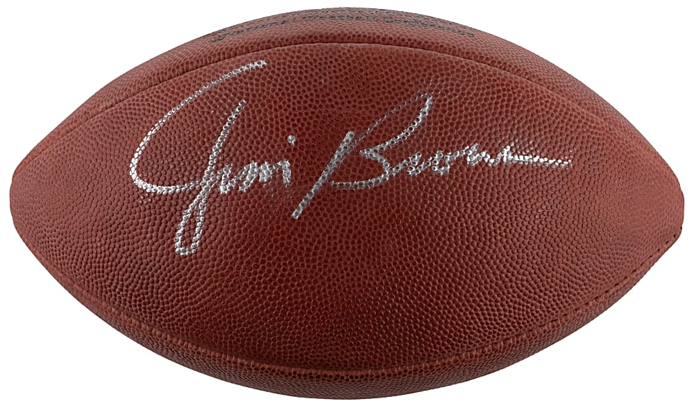 Jim Brown Single-Signed Football