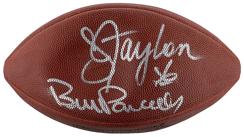 New York Giants Multi-Signed Legends Football with Phil Simms, Lawrence Taylor & Bill Parcells
