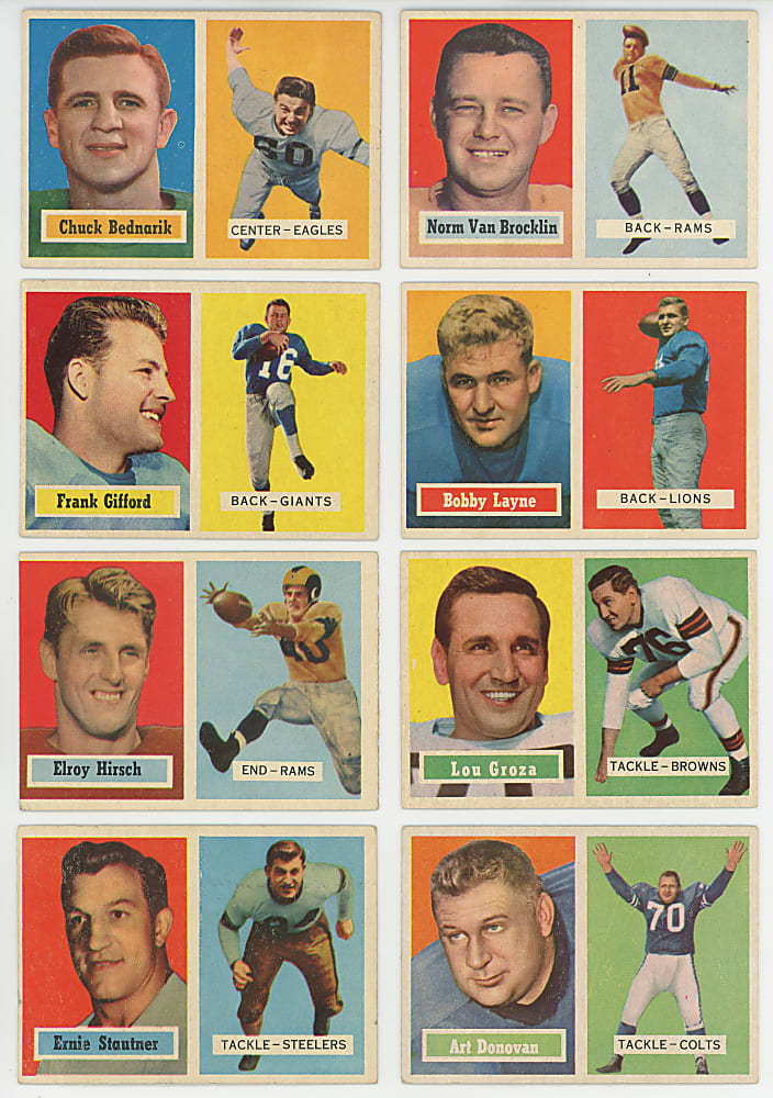 1957 Topps Football Near Complete Set (153/154) with Checklist