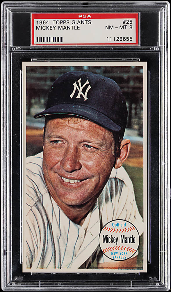 1964 Topps Giants #25 Mickey Mantle PSA NM-MT 8