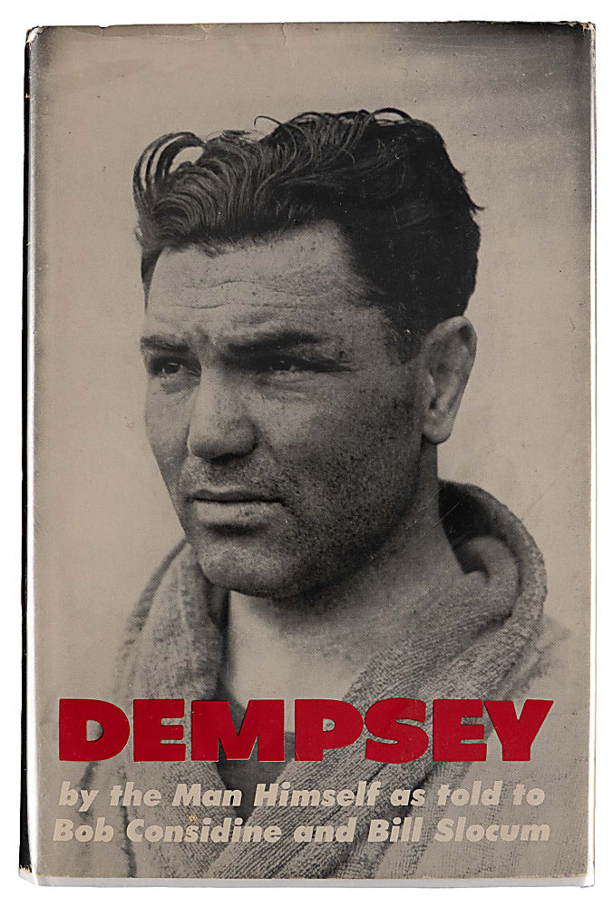 1960 Jack Dempsey Signed Book & 1939 Frank Graham Typed Letter Signed to Dempsey