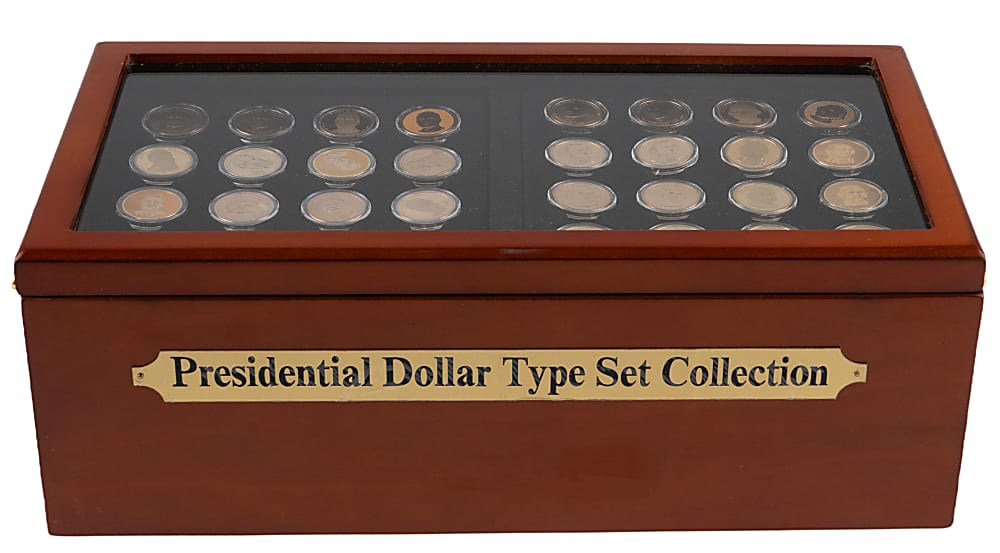 2007-2016 U.S. Presidential $1 Coin Collection (152) with (4) Different Coins Per President in Deluxe Presentation Case