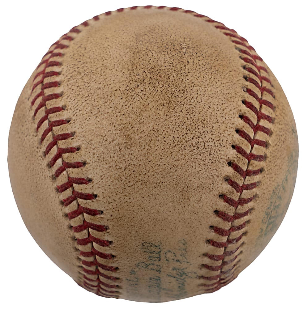 Babe Ruth Signed OAL/Harridge Baseball - PSA/DNA Overall Grade 6, Signature Grade 7