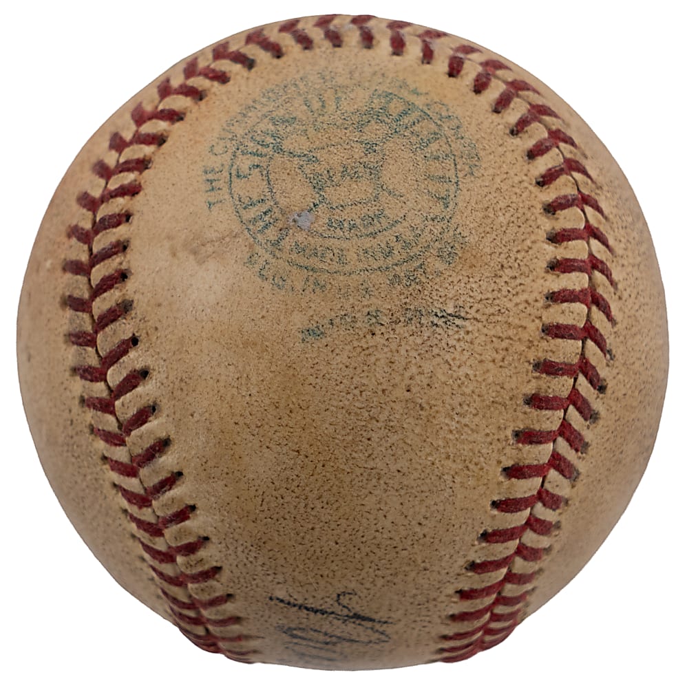 Babe Ruth Signed OAL/Harridge Baseball - PSA/DNA Overall Grade 6, Signature Grade 7