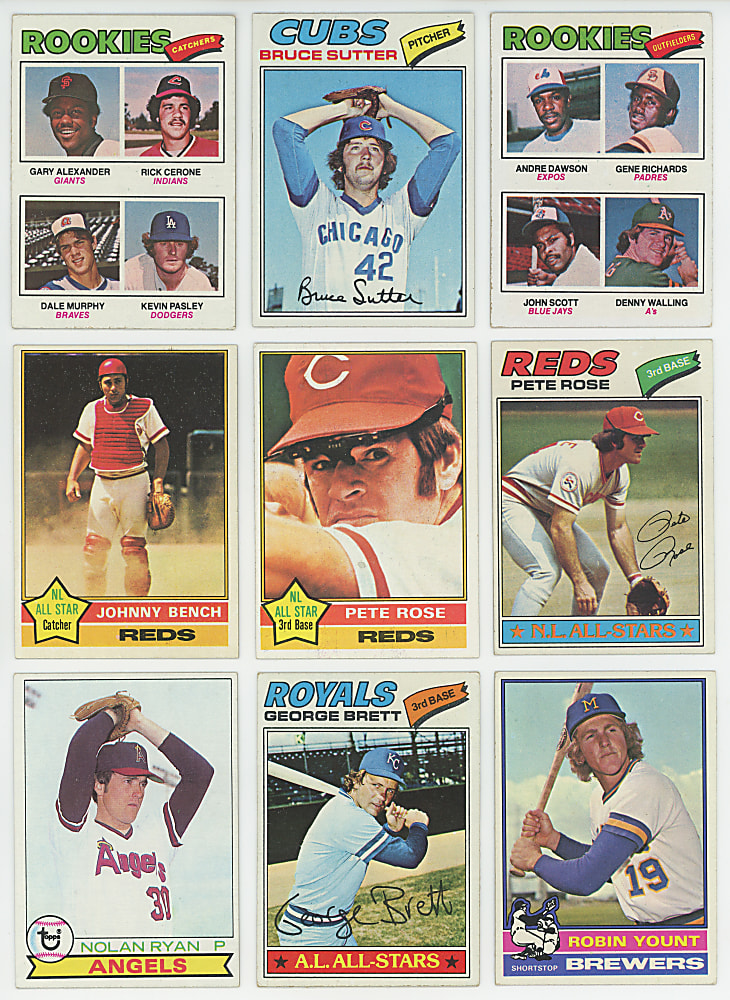 1976-1979 Topps Complete Set Run with 1976 Traded - Sharp!
