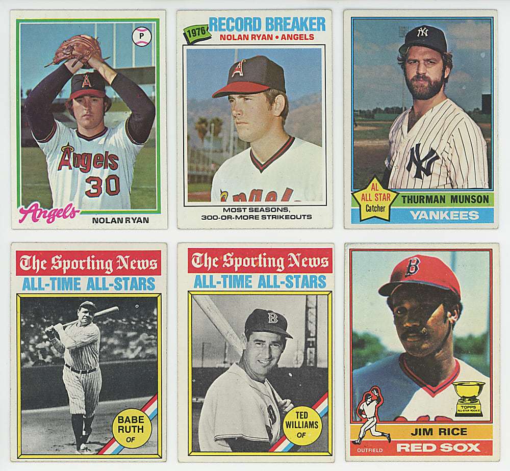 1976-1979 Topps Complete Set Run with 1976 Traded - Sharp!