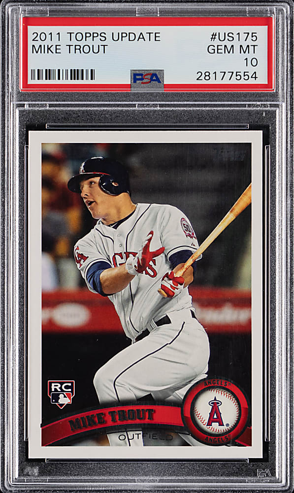 2011 Topps Update #US175 Mike Trout Rookie PSA GEM MINT 10