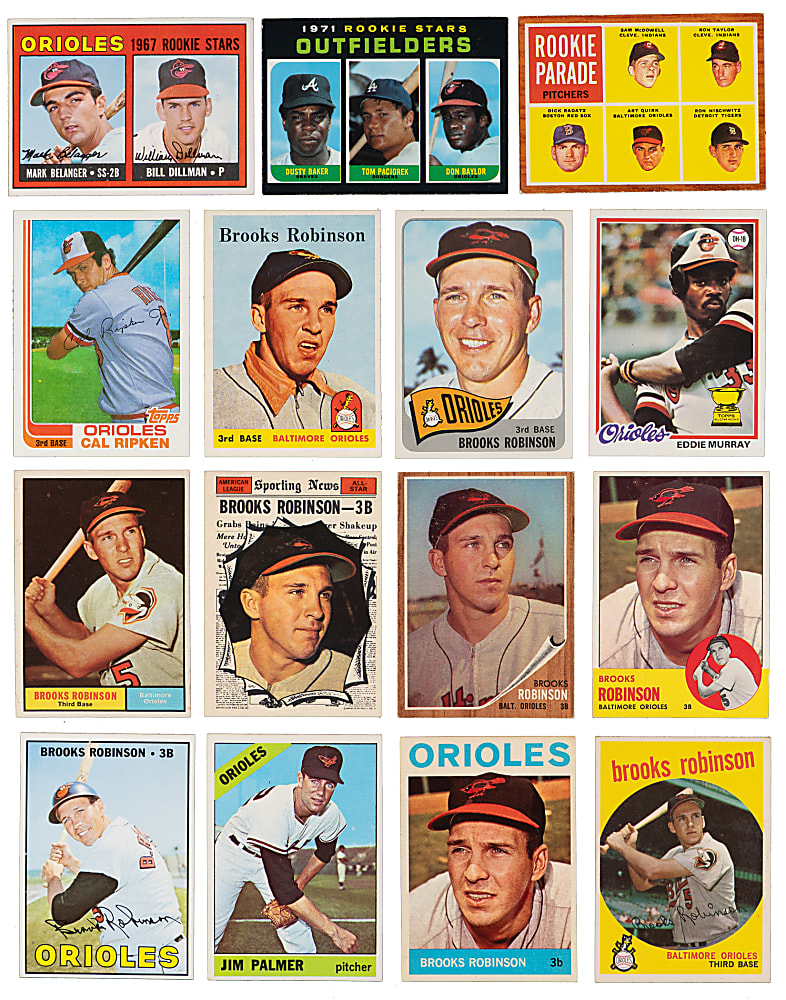 Ultimate 1954-2017 Topps Baltimore Orioles Complete/Near Team Set Run (2,350+) – Loaded!